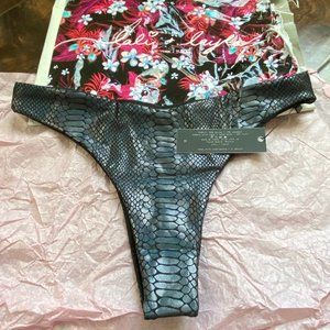 Lali + Layla Bikini Set Holographic Black Snake